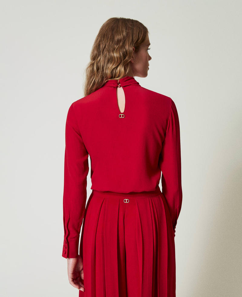 Scee by twin set Blusa misto seta con fiocco Solo un giorno rimasto