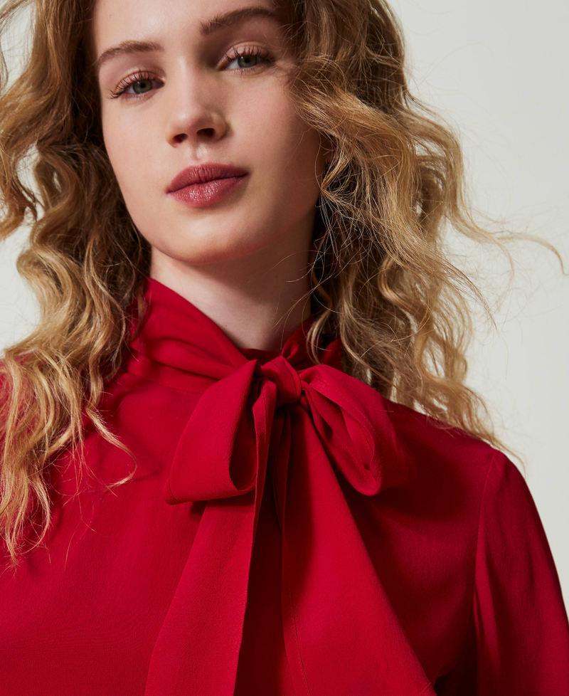 Scee by twin set Blusa misto seta con fiocco Solo un giorno rimasto
