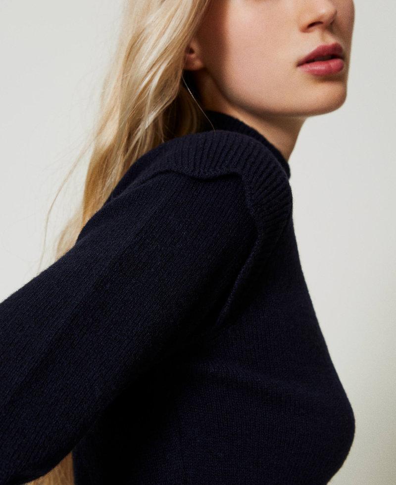 Scee by twin set Maglia in lana e cashmere con smerli Officina