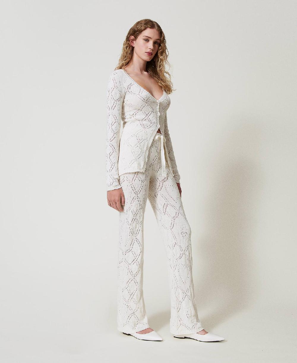 Scee by twin set Pantaloni seamless in filato Treeblend In Linea