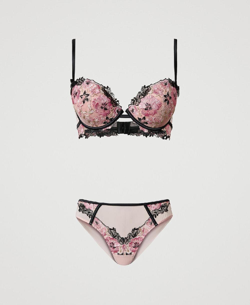 Scee by twin set Reggiseno push-up e slip con ricamo Vendita