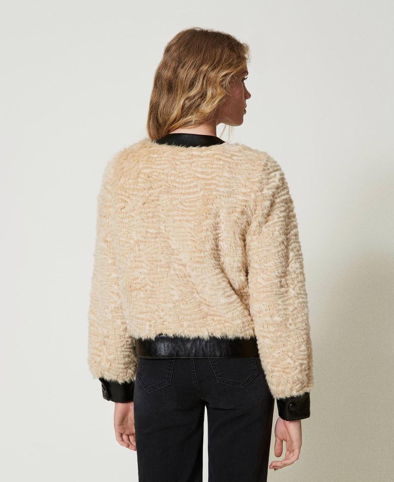 Scee by twin set Giacca boxy in faux fur Qualità Garantita