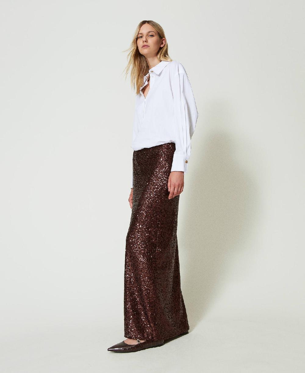 Scee by twin set Gonna lunga in full paillettes Fino Al -60%