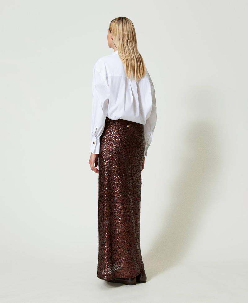 Scee by twin set Gonna lunga in full paillettes Fino Al -60%