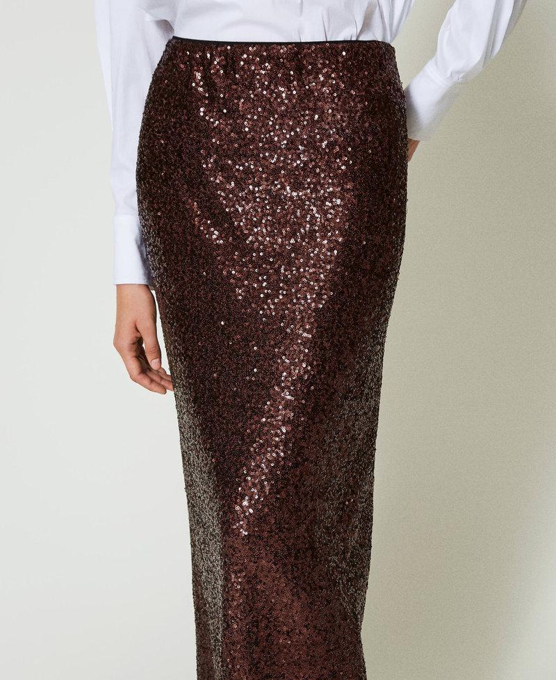 Scee by twin set Gonna lunga in full paillettes Fino Al -60%