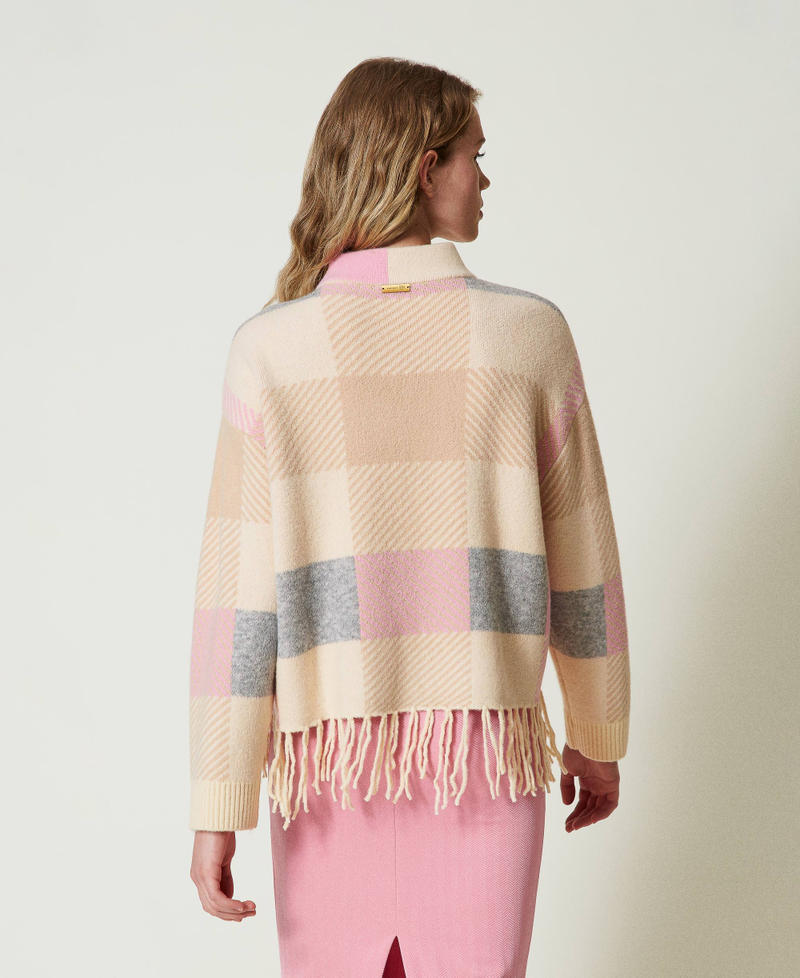 Scee by twin set Maglia jacquard con frange Presa