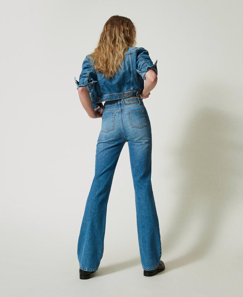 Scee by twin set Pantaloni Jeans flare cinque tasche Online