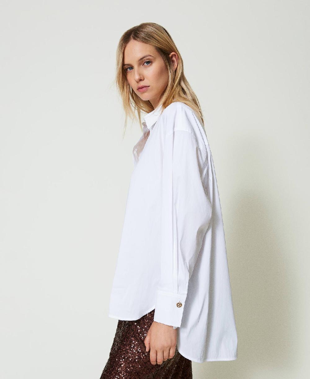 Scee by twin set Blusa a polo in popeline Negozio