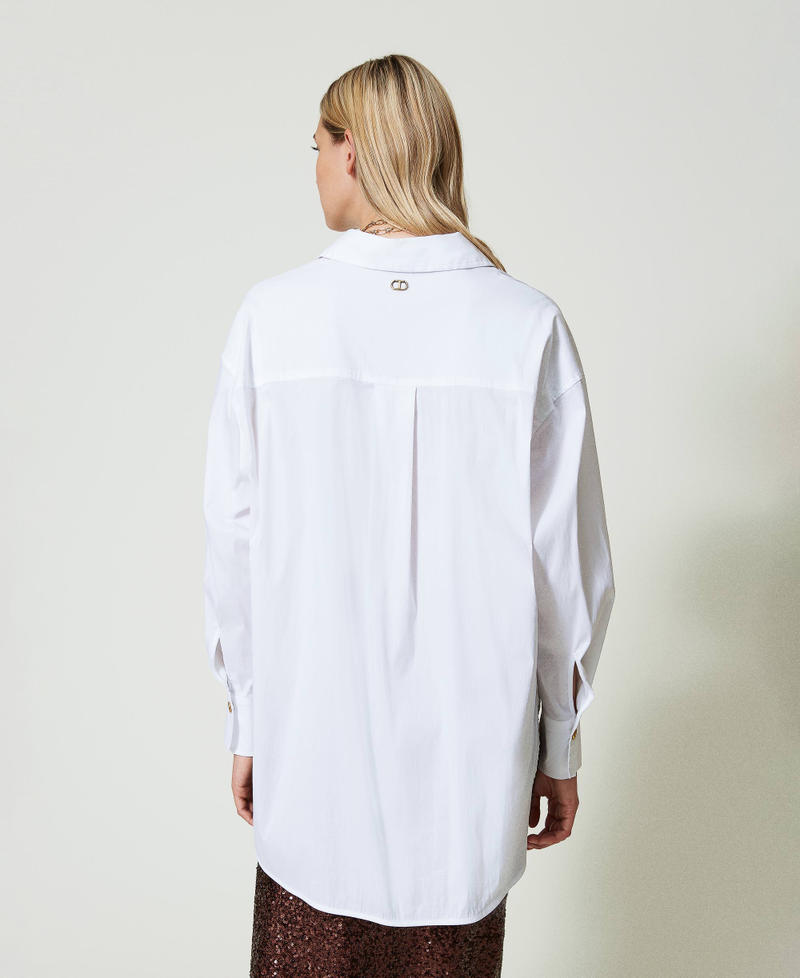 Scee by twin set Blusa a polo in popeline Negozio