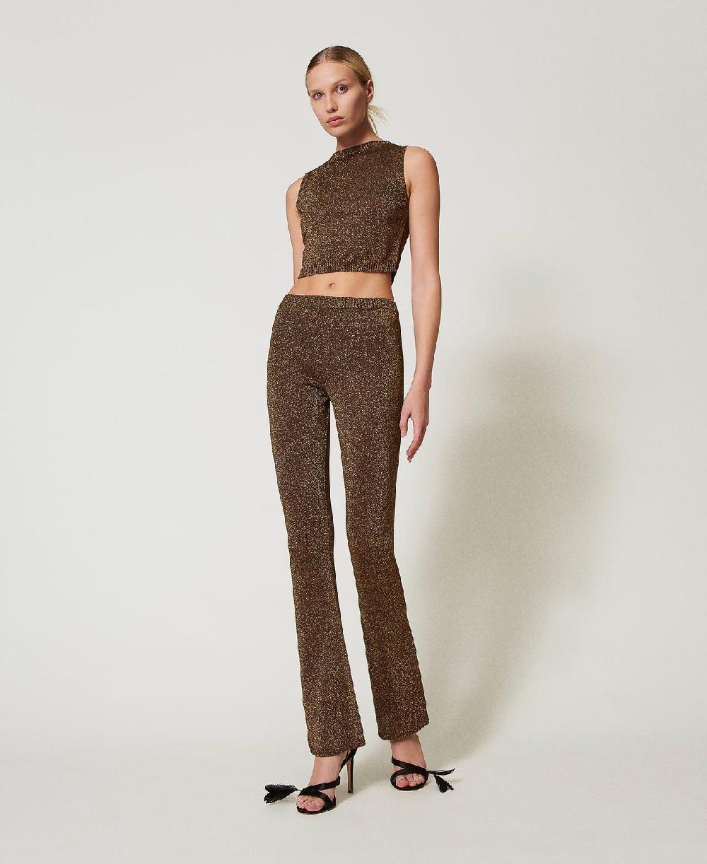 Scee by twin set Top in maglia con lurex Sconto di tempo limitato