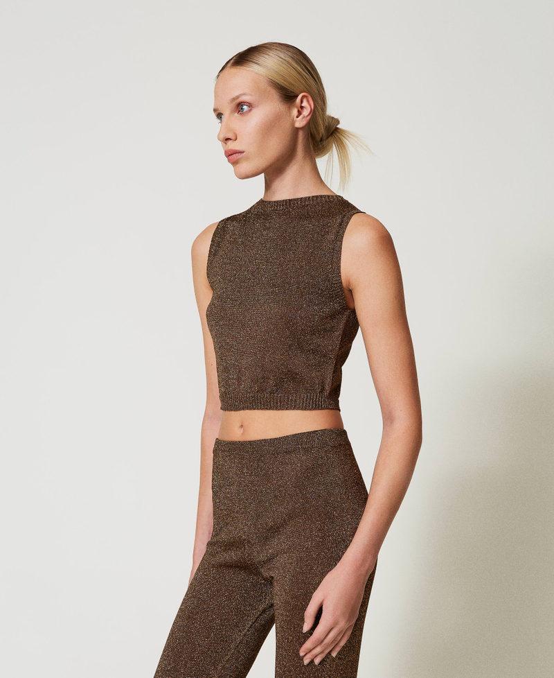 Scee by twin set Top in maglia con lurex Sconto di tempo limitato
