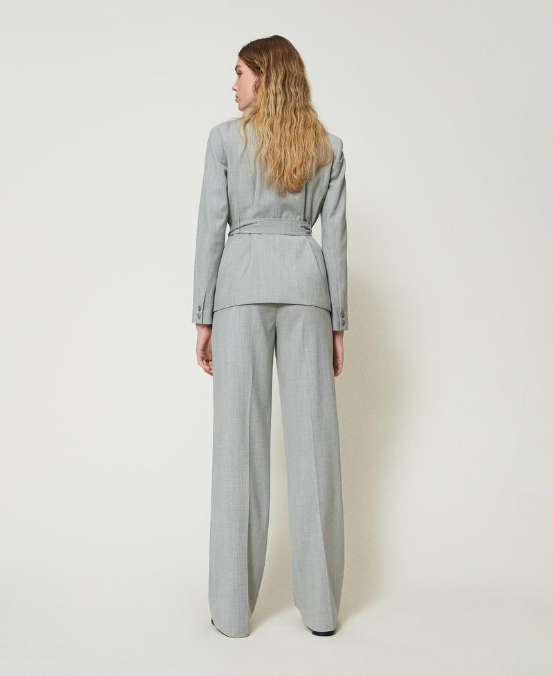 Scee by twin set Pantaloni in misto lana con piega Negozio online di fabbrica