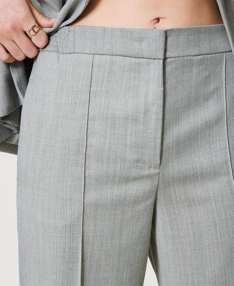 Scee by twin set Pantaloni in misto lana con piega Negozio online di fabbrica