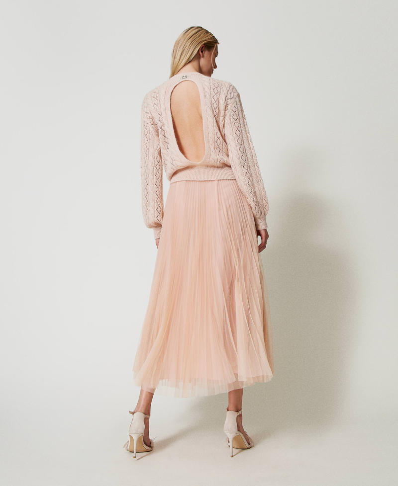 Scee by twin set Gonna lunga in tulle plissé Comprare a buon mercato