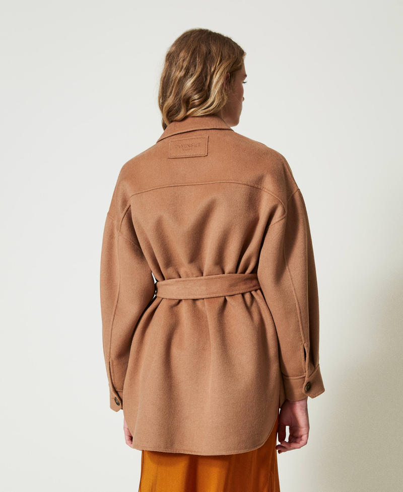 Scee by twin set Cappotto caban in panno double misto lana Grande vendita