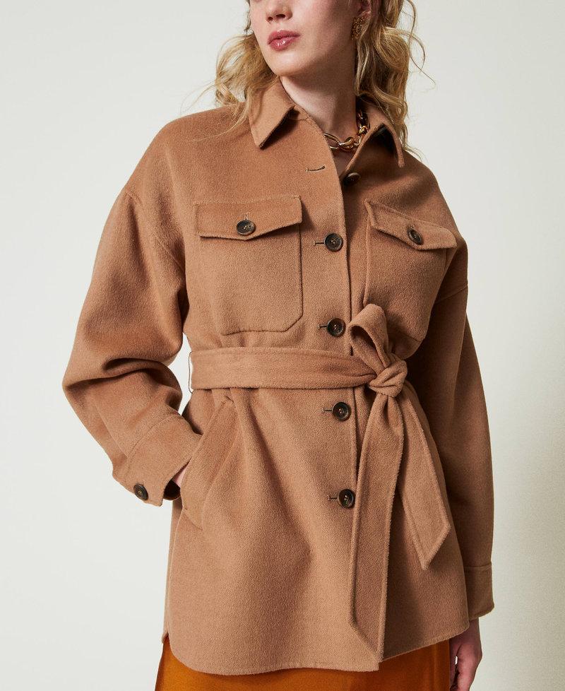Scee by twin set Cappotto caban in panno double misto lana Grande vendita