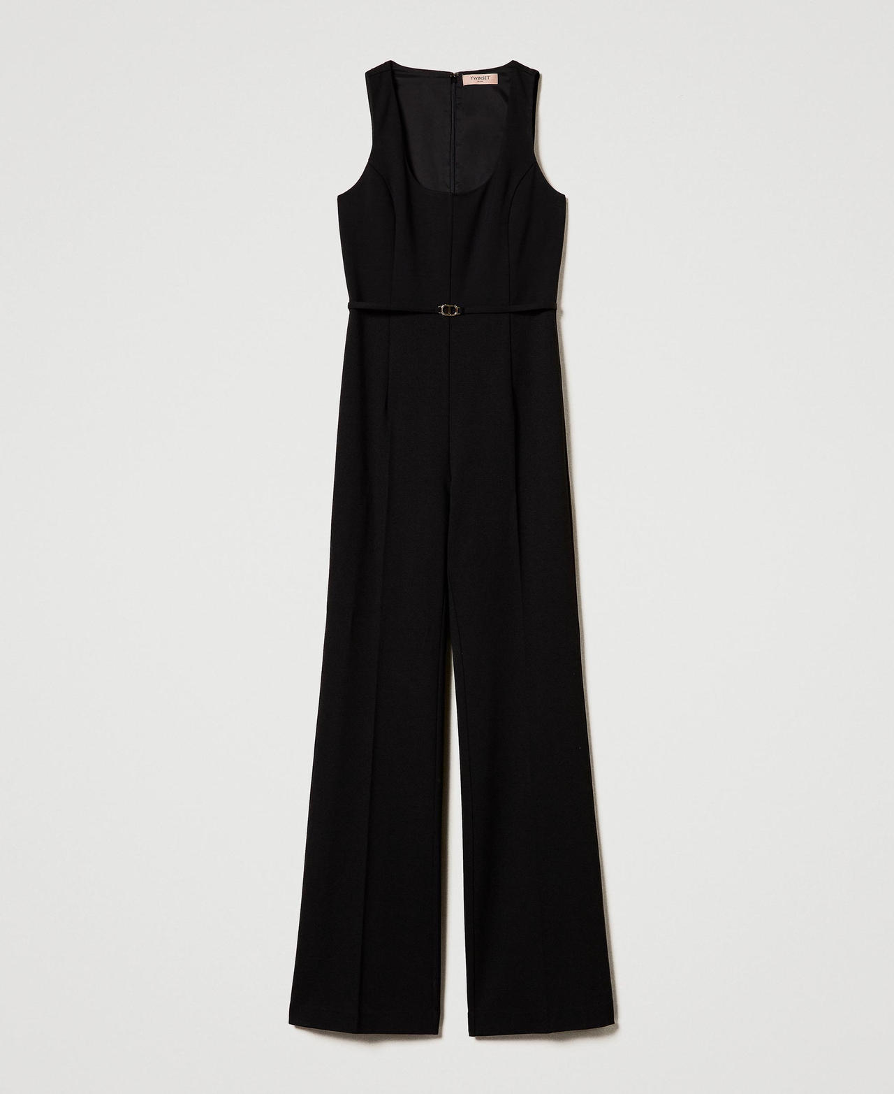 Scee by twin set Tuta flare con cinturino Oval T Offerta natalizia