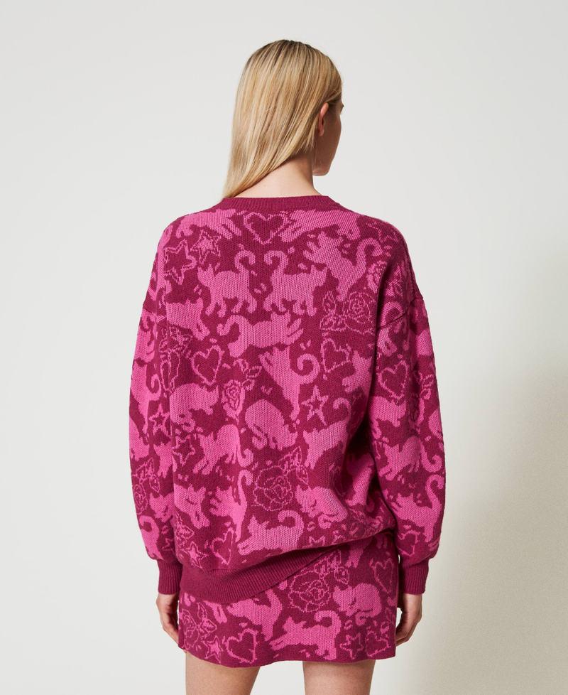 Scee by twin set Maglia jacquard in filato Treeblend Offerta San Valentino