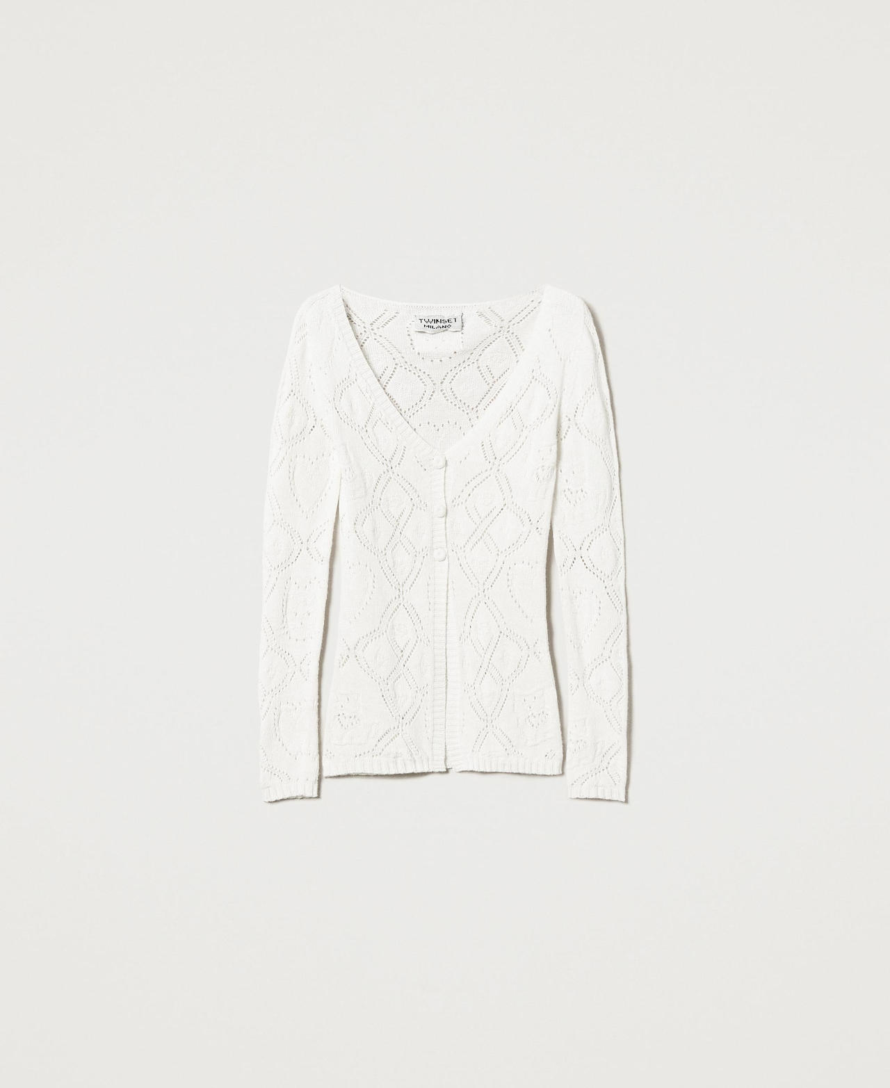 Scee by twin set Cardigan seamless in filato Treeblend Offerte esclusive