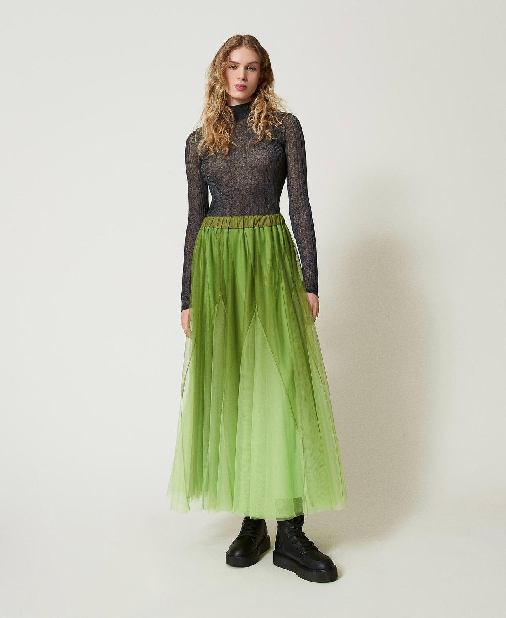 Scee by twin set Gonna in tulle con stampa dégradé Lightning offer
