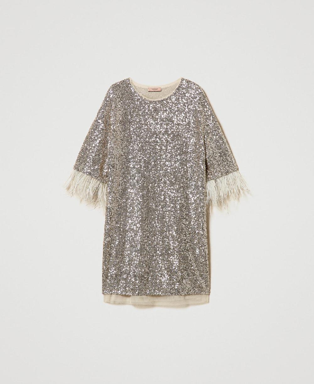 Scee by twin set Abito corto in full paillettes Grandi sconti
