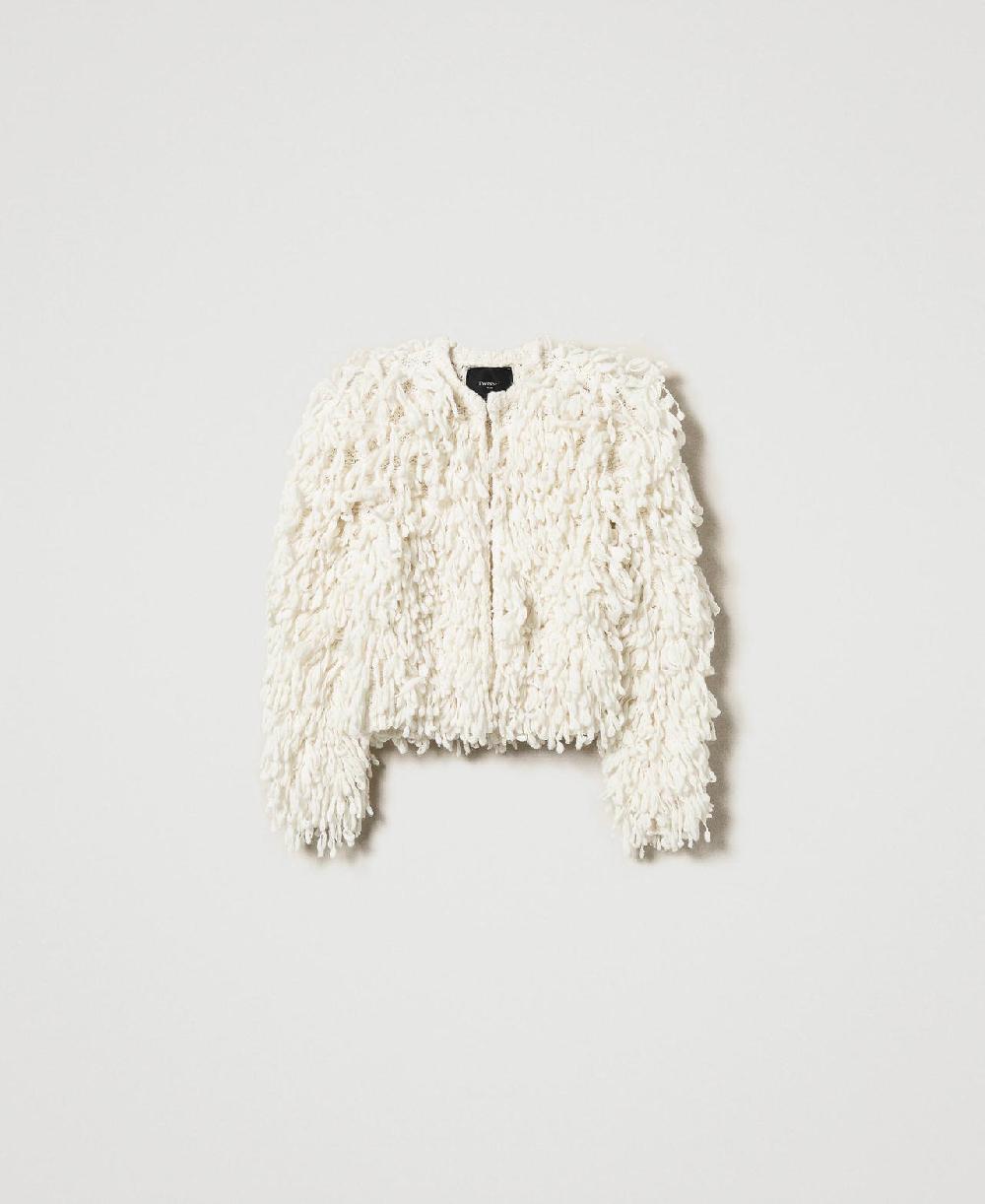Scee by twin set Giacca 'Elizabeth' in maglia bouclé Nuovi prodotti