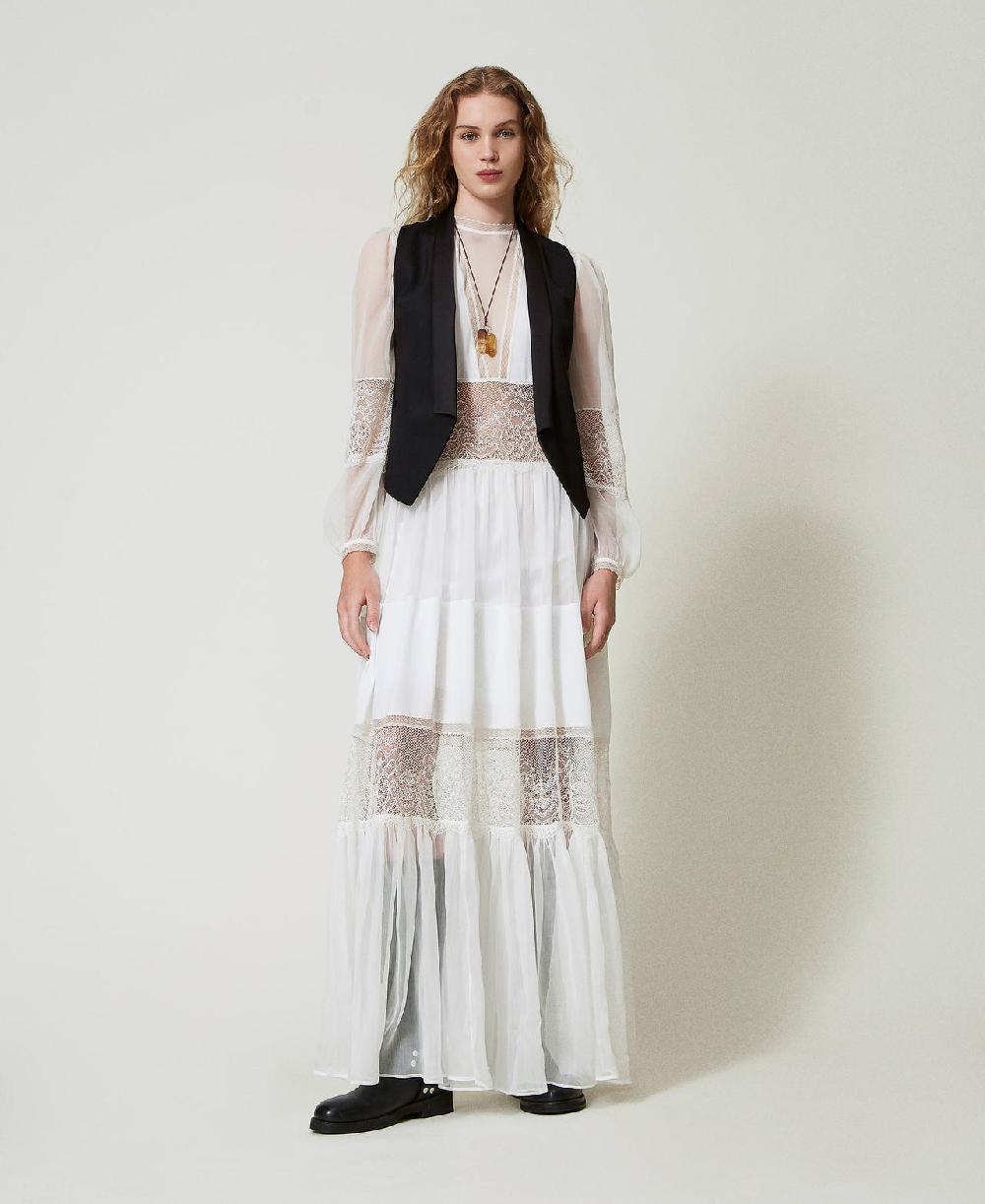 Scee by twin set Gilet in serge misto lana Liquidazione