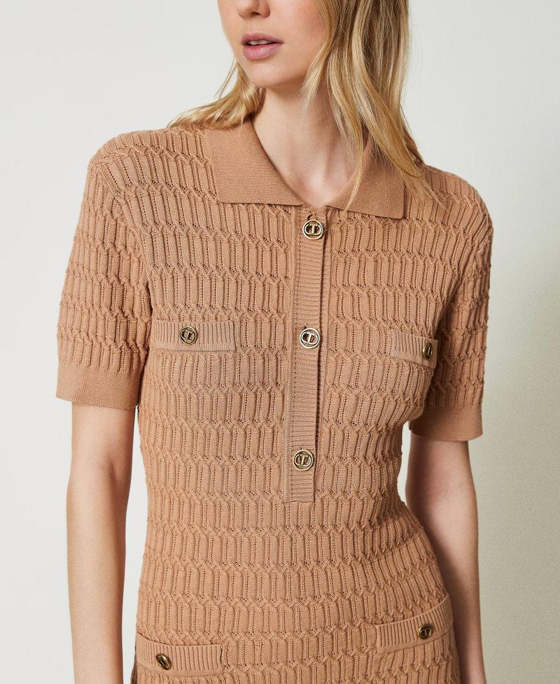 Scee by twin set Abito corto fitted in maglia con bottoni Comprane uno, ottenene uno gratis