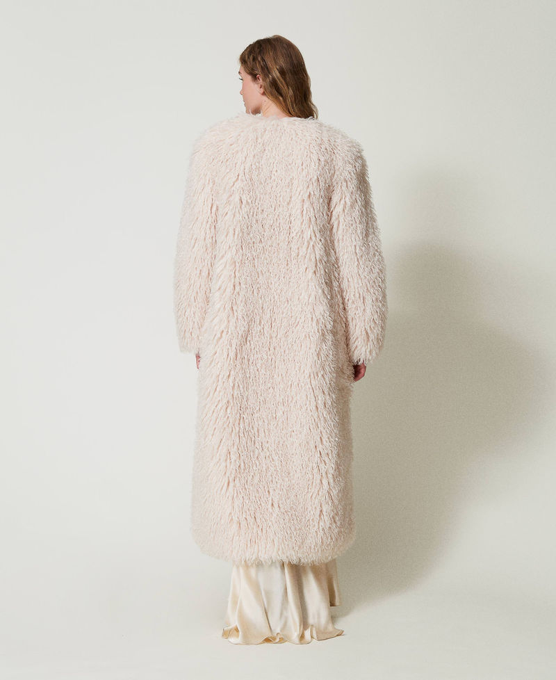 Scee by twin set Cappotto lungo in faux fur Offerte speciali