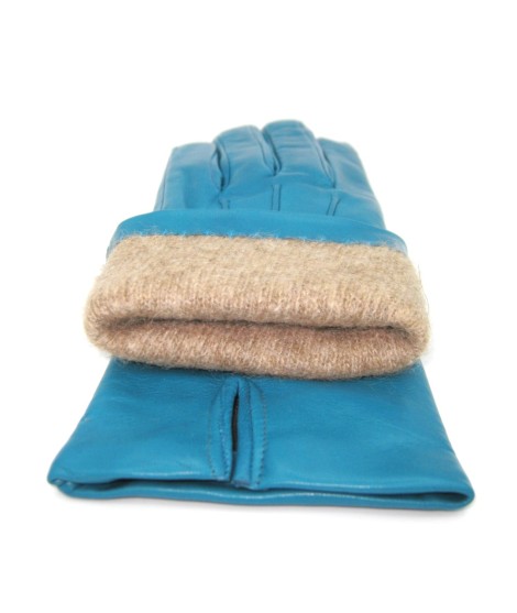 Sermoneta Gloves Guanto in Capretto 2bt con 3 cordoni fod. cashmere Avion Negozi Online
