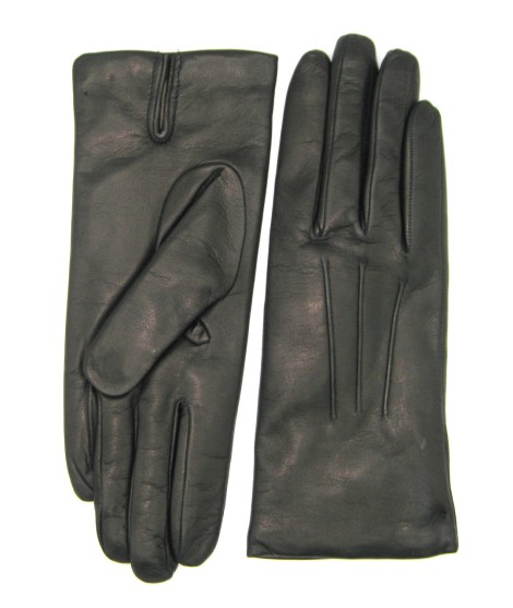 Sermoneta Gloves Guanto in Capretto 2bt con 3 cordoni fod. cashmere Nero Acquista Ora