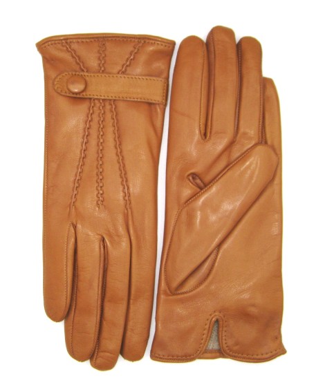 Sermoneta Gloves Guanto in Nappa con cinturino fod cashmere Tan Fino Al -60%