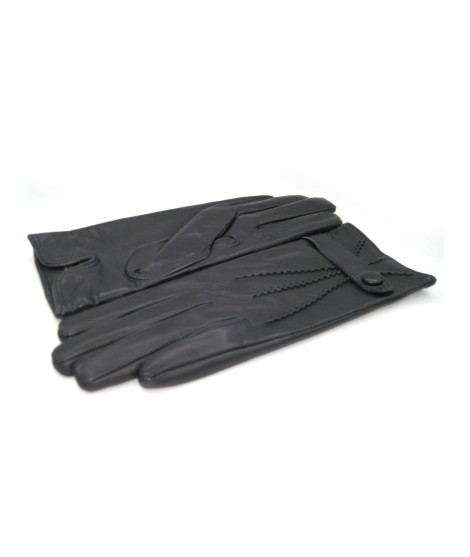 Sermoneta Gloves Guanto in Nappa con cinturino fod cashmere Navy Shopping Online