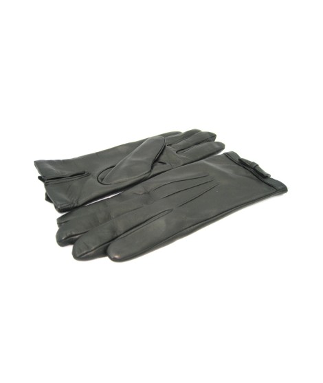 Sermoneta Gloves Guanto in Nappa con fiocchetto sul polso Nero Online