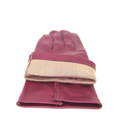 Sermoneta Gloves Guanto Nappa fodera seta Magenta Offerte