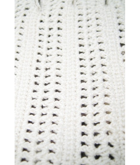 Sermoneta Gloves Guanto Guida con palmo in Nappa e dorso in Crochet Fango Comprare a buon mercato