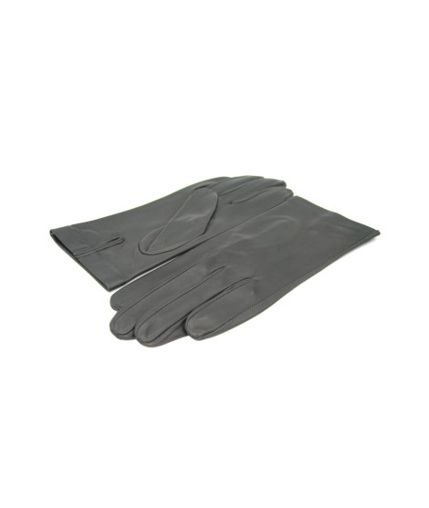 Sermoneta Gloves Guanto Nappa fodera seta Grigio scuro Black Friday Prezzi