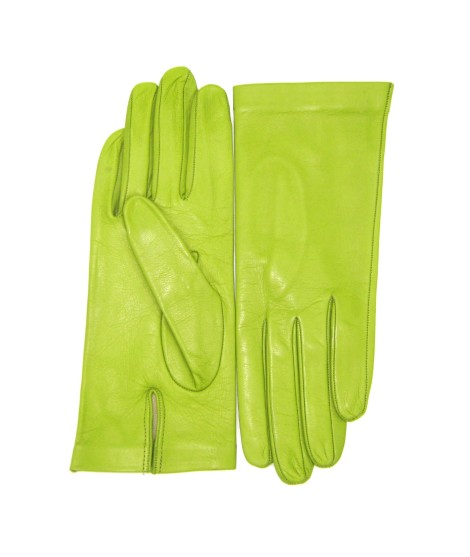 Sermoneta Gloves Guanto Nappa fodera seta Pistacchio In vendita