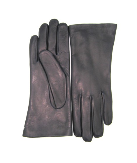 Sermoneta Gloves Guanto Nappa foderato Lapin Navy Qualità