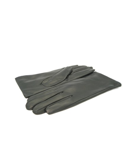 Sermoneta Gloves Guanto Nappa foderato Lapin Nero Vendita