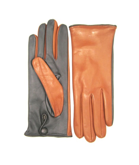 Sermoneta Gloves Guanto Nappa fodera cashmere Touch Screen Tan/Moro Promozione
