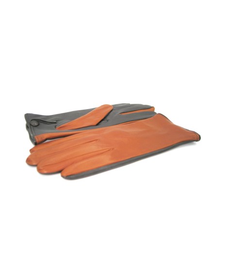 Sermoneta Gloves Guanto Nappa fodera cashmere Touch Screen Tan/Moro Promozione