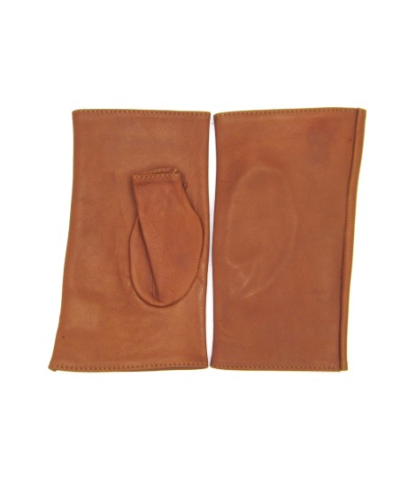Sermoneta Gloves Manicotto in Nappa 2bt foderato seta Tan Prezzo di fabbrica