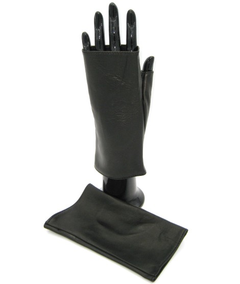 Sermoneta Gloves Manicotto in Nappa 2bt foderato seta Nero Comprare a buon mercato