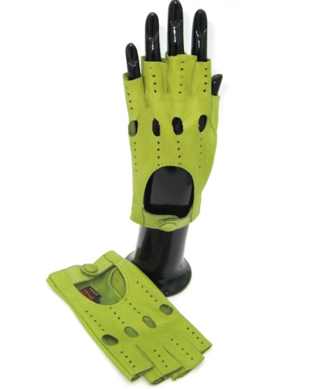 Sermoneta Gloves Guanto Guida sfoderto 1/2 dita Pistacchio Offerta temporanea