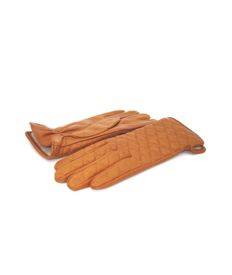 Sermoneta Gloves Guanto in Nappa trapuntato 2bt fodera cashmere Tan Nuovi prodotti