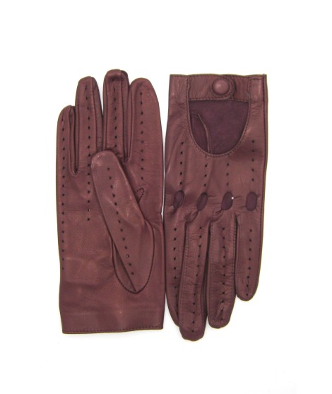 Sermoneta Gloves Guanto Guida in Nappa sfoderato dita intere Bordeaux Italia