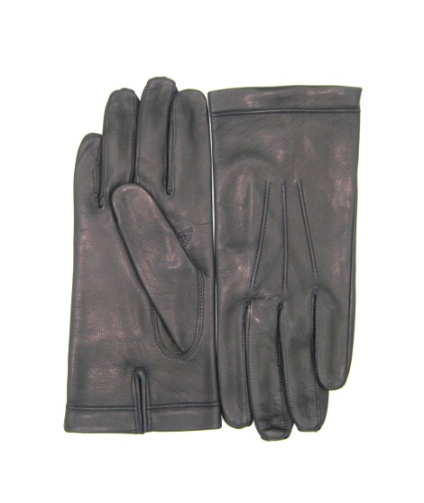 Sermoneta Gloves Guanto in Nappa foderato seta Navy Sconto