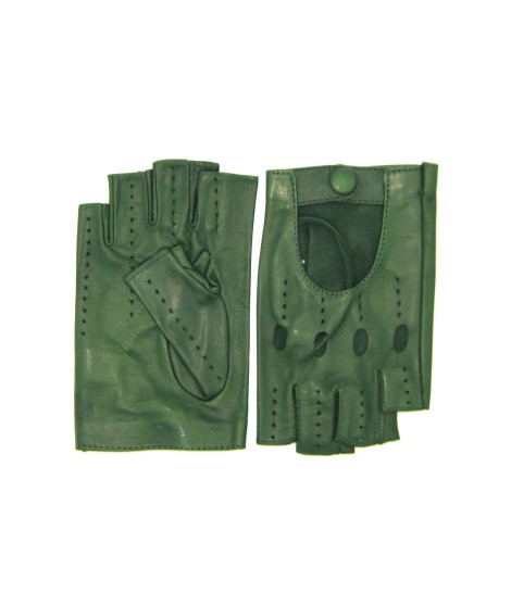 Sermoneta Gloves Guanto Guida in Nappa mezze dita Verde Oliva Vendite stagionali