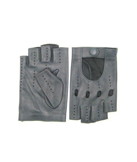 Sermoneta Gloves Guanto Guida in Nappa mezze dita Grigio Offerta per la Festa della Mamma